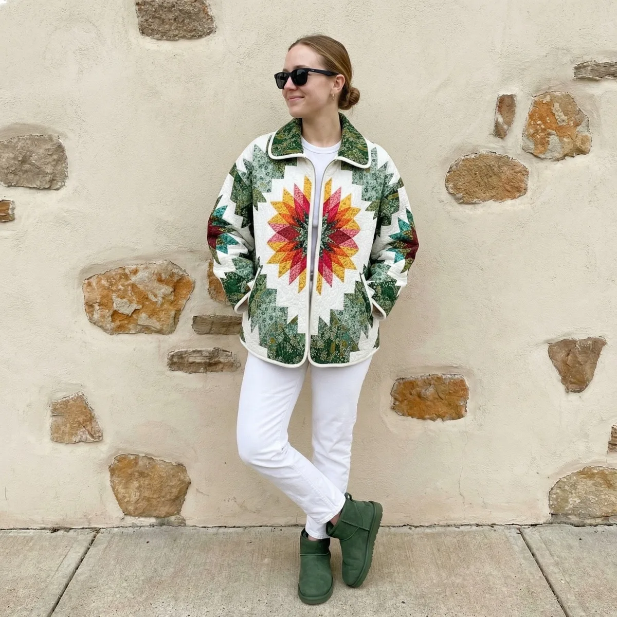 Artful Quilted Jacket view 7